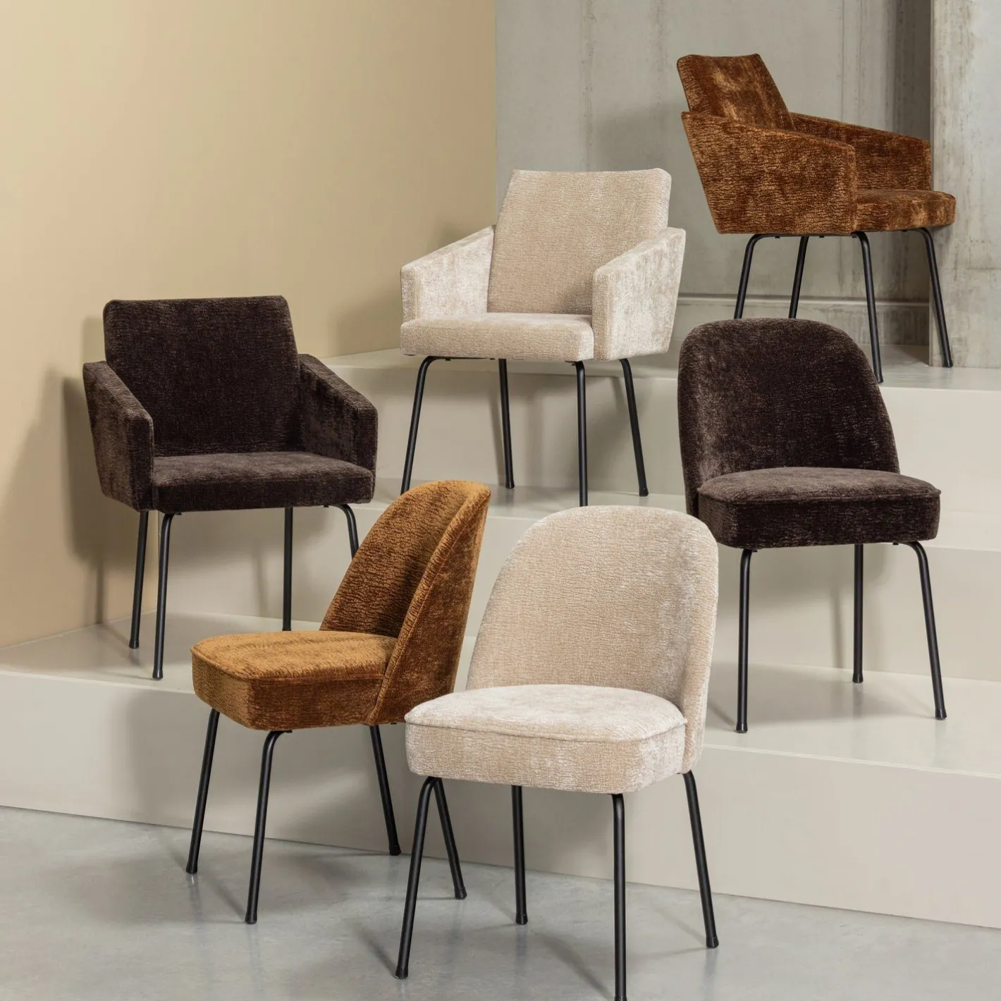 Outlet WOOOD Vogue Eetkamerstoel Sand