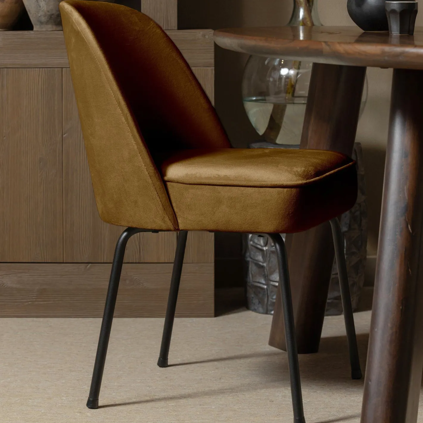 WOOOD Vogue Eetkamerstoel Honey Yellow