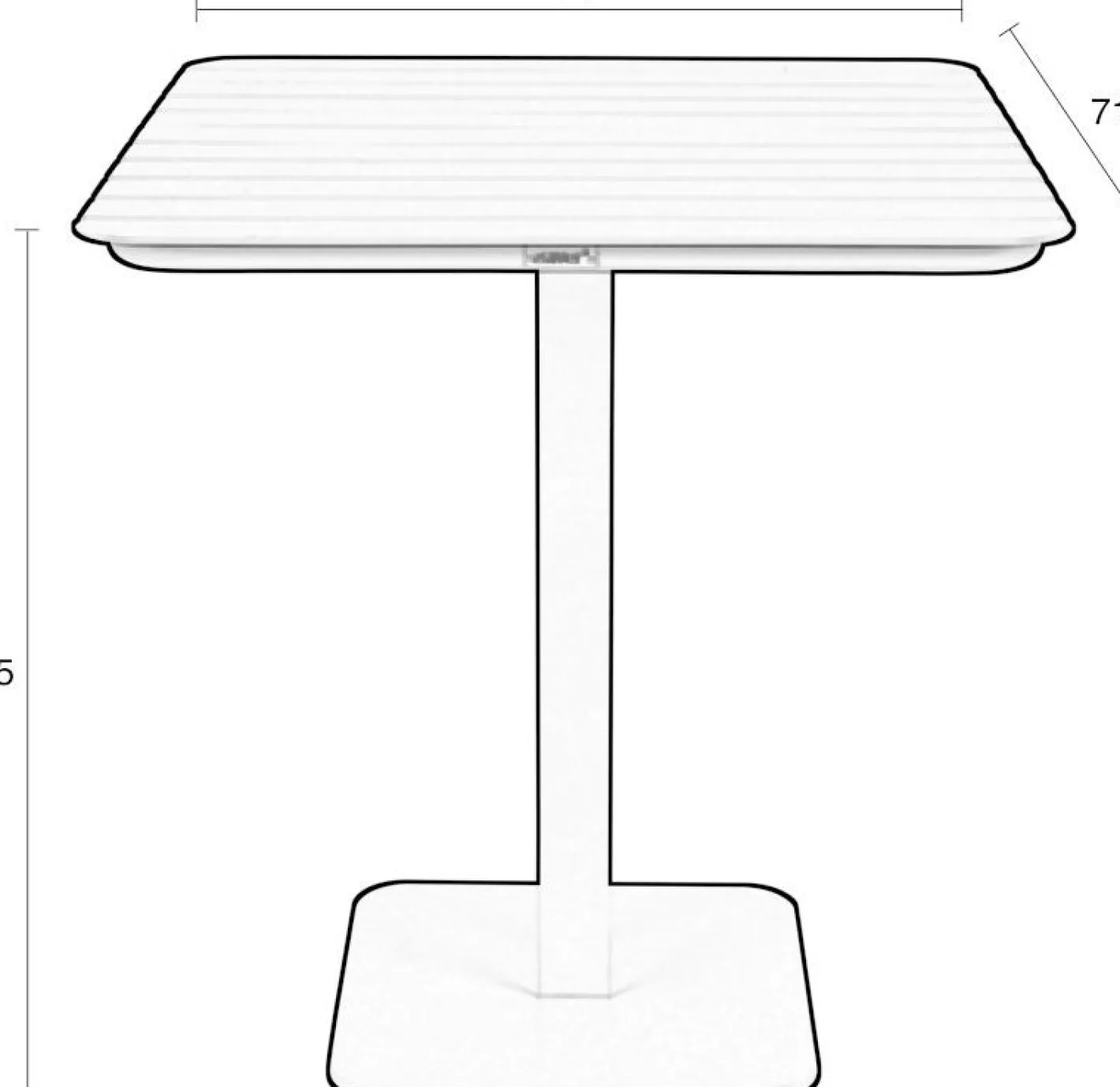 Best Zuiver Vondel Bistro Tuintafel White