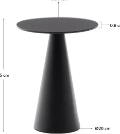 Sale Kave Home Wilshire Bijzettafel Zwart