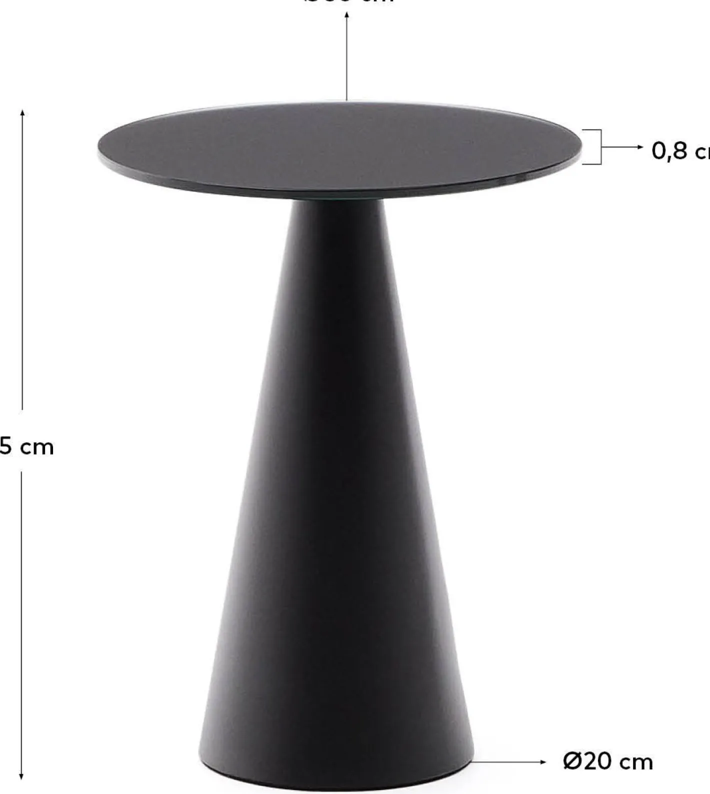 Sale Kave Home Wilshire Bijzettafel Zwart