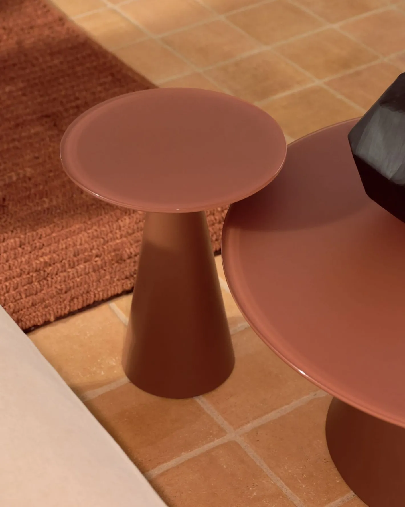 Kave Home Wilshire Bijzettafel Terracotta