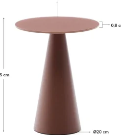 Kave Home Wilshire Bijzettafel Terracotta