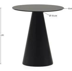 Discount Kave Home Wilshire M Bijzettafel Zwart