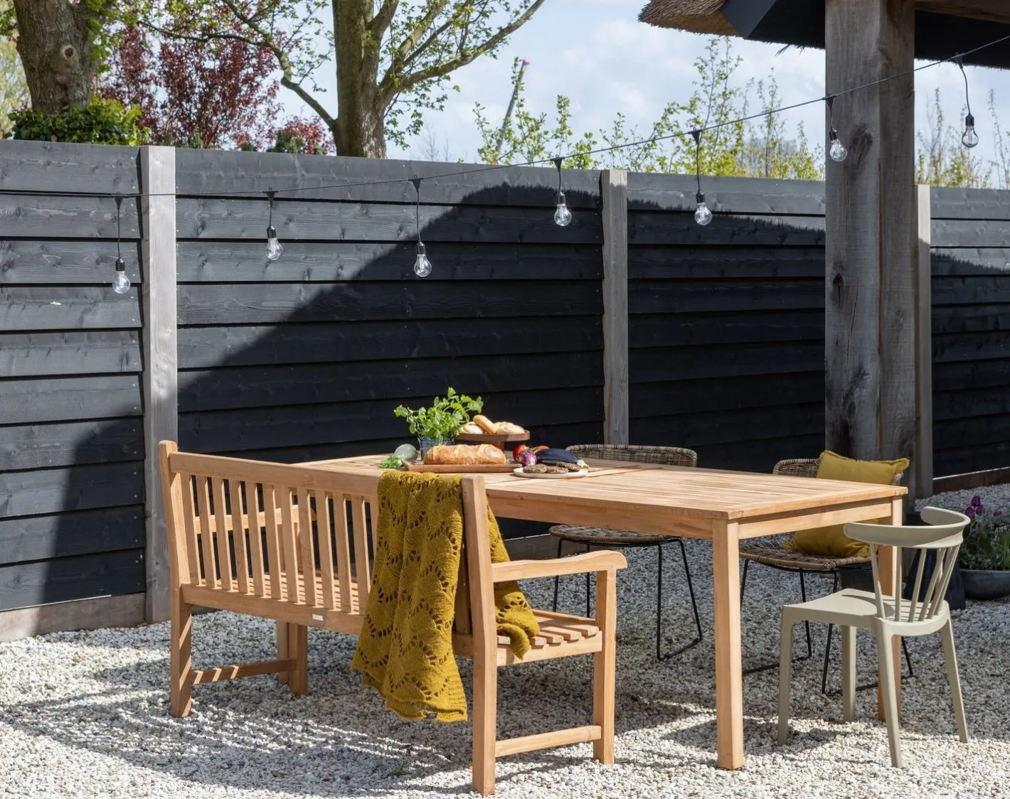 New WOOOD Wings Set van 2 Eetkamerstoel Naturel