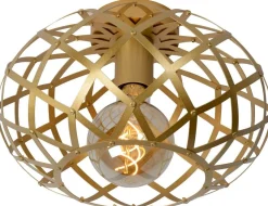 Outlet Lucide Wolfram Plafondlamp Goud