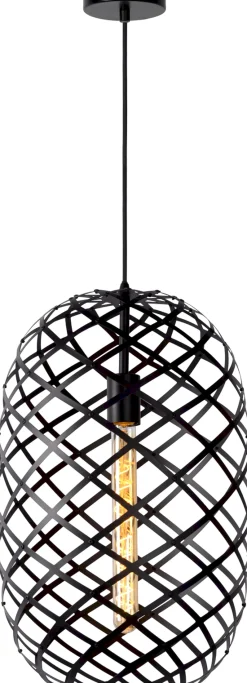 Discount Lucide Wolfram Hanglamp Zwart