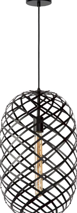 Discount Lucide Wolfram Hanglamp Zwart