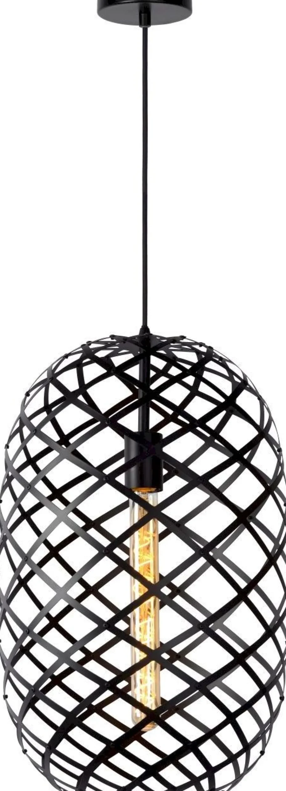 Discount Lucide Wolfram Hanglamp Zwart