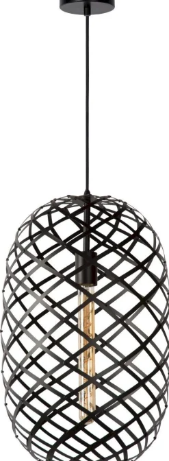 Discount Lucide Wolfram Hanglamp Zwart