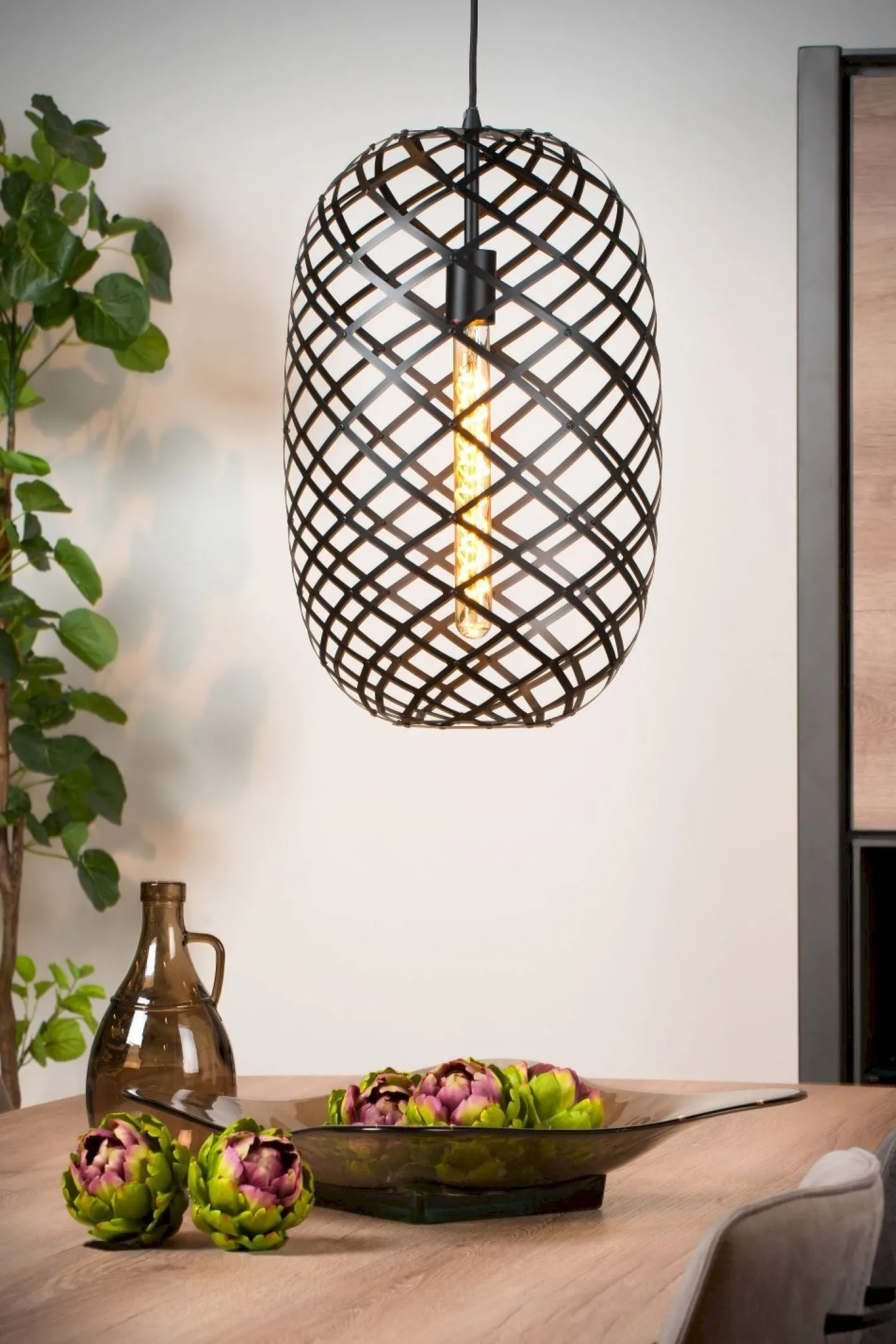 Discount Lucide Wolfram Hanglamp Zwart