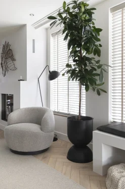 Online WOOOD Woolly Draaifauteuil Naturel