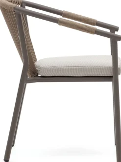 Discount Kave Home Xelida Tuinstoel Bruin, Beige