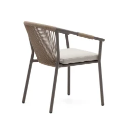 Discount Kave Home Xelida Tuinstoel Bruin, Beige