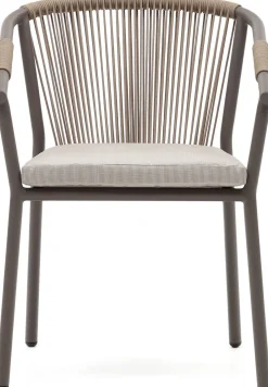 Discount Kave Home Xelida Tuinstoel Bruin, Beige