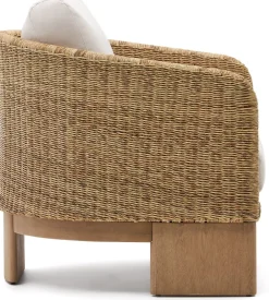 Sale Kave Home Xoriguer Outdoor Fauteuil Naturel, Wit