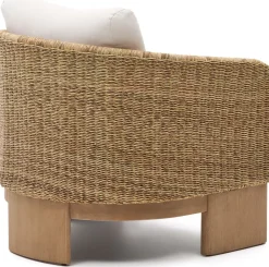 Sale Kave Home Xoriguer Outdoor Fauteuil Naturel, Wit