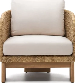 Sale Kave Home Xoriguer Outdoor Fauteuil Naturel, Wit