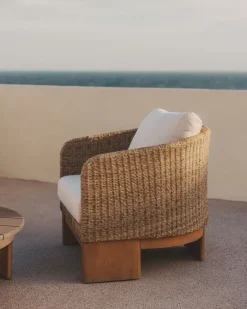 Sale Kave Home Xoriguer Outdoor Fauteuil Naturel, Wit