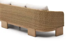 Outlet Kave Home Xoriguer Tuinbank Naturel, Wit