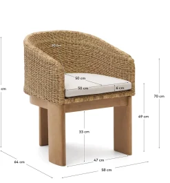 Sale Kave Home Xoriguer Tuinstoel Naturel, Beige