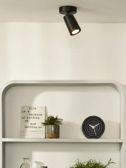 Lucide Xryus Plafondlamp Zwart