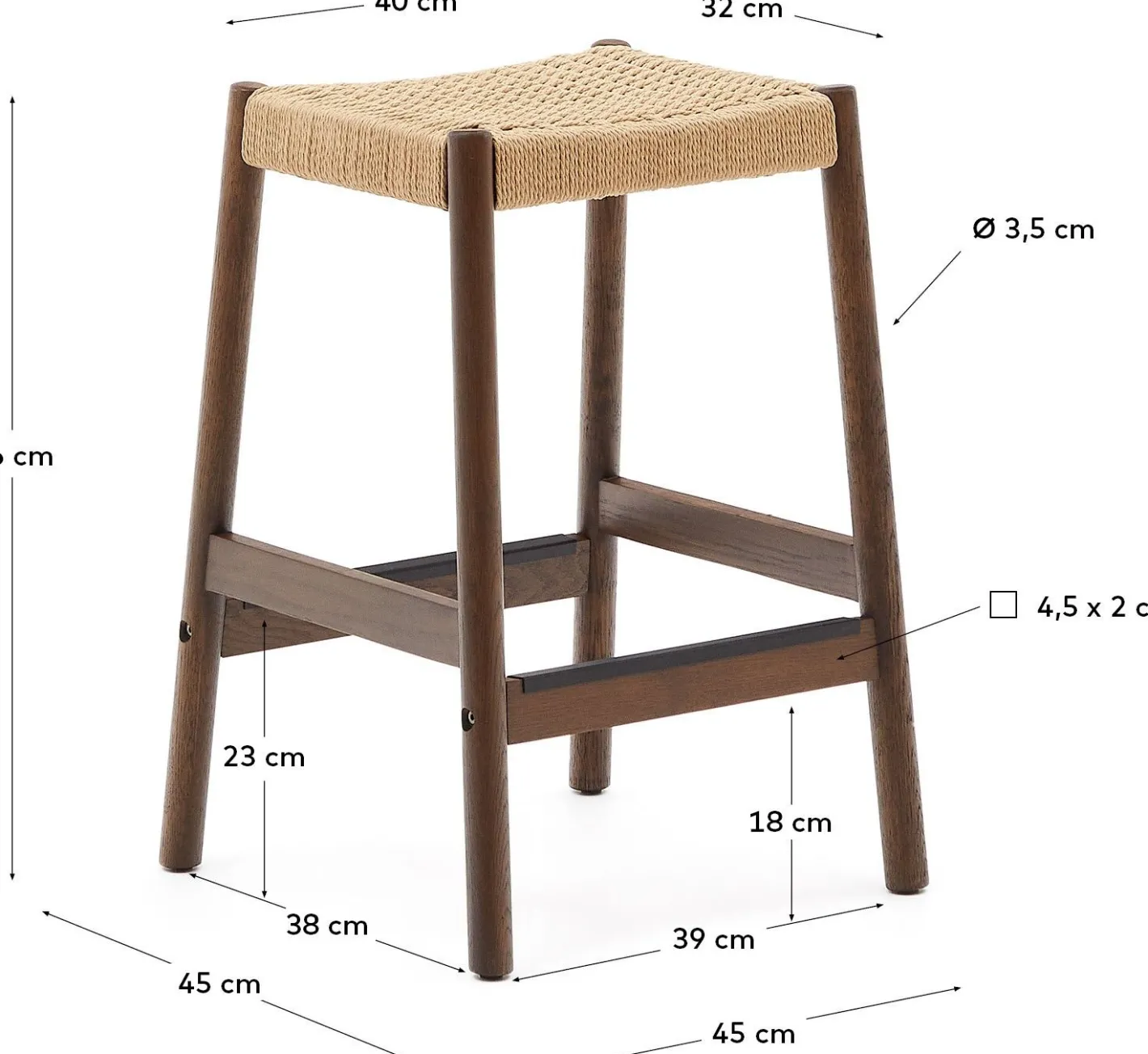 Sale Kave Home Yalia Outdoor Krukje Bruin, Naturel