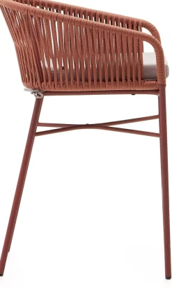 Clearance Kave Home Yanet Lage Tuin Barkruk Terracotta