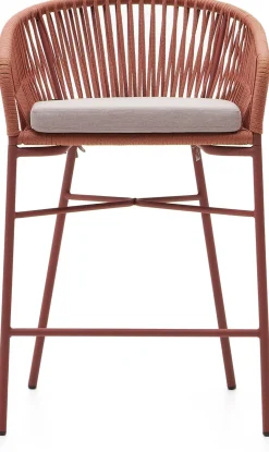 Clearance Kave Home Yanet Lage Tuin Barkruk Terracotta