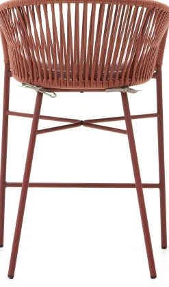 Clearance Kave Home Yanet Lage Tuin Barkruk Terracotta