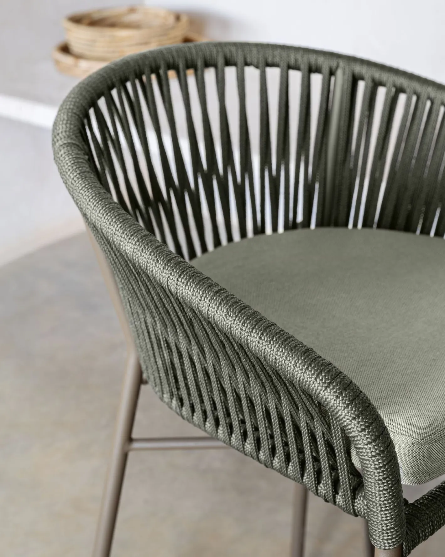 Sale Kave Home Yanet Lage Tuin Barkruk Groen