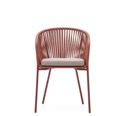 Clearance Kave Home Yanet Tuinstoel Terracotta