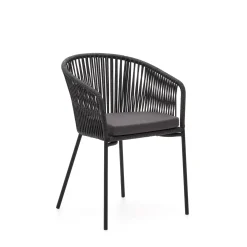 Clearance Kave Home Yanet Tuinstoel Zwart