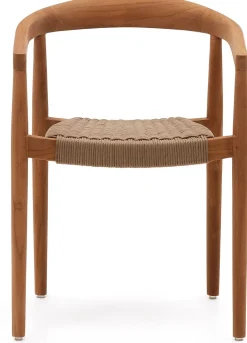 Clearance Kave Home Ydalia Tuinstoel Bruin, Naturel