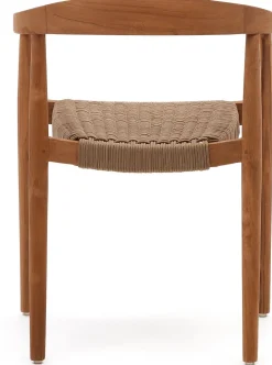 Clearance Kave Home Ydalia Tuinstoel Bruin, Naturel