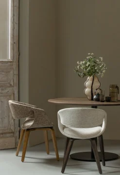 Online WOOOD Yossi Hout Eetkamerstoel Sand