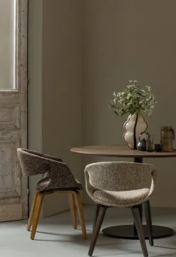WOOOD Yossi Hout Eetkamerstoel Brown