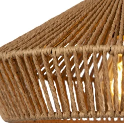 Outlet Lucide Yunkai Hanglamp Naturel, Zwart