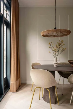 Lucide Yunkai Hanglamp Naturel, Zwart