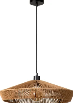Outlet Lucide Yunkai Hanglamp Naturel, Zwart