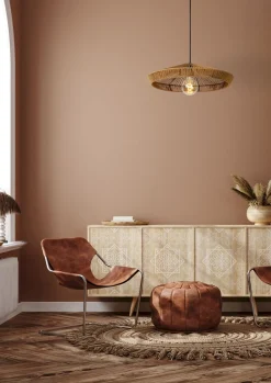 Outlet Lucide Yunkai Hanglamp Naturel, Zwart