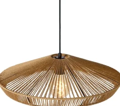 Outlet Lucide Yunkai Hanglamp Naturel, Zwart