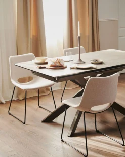 Outlet Kave Home Zahara Eetkamerstoel Beige