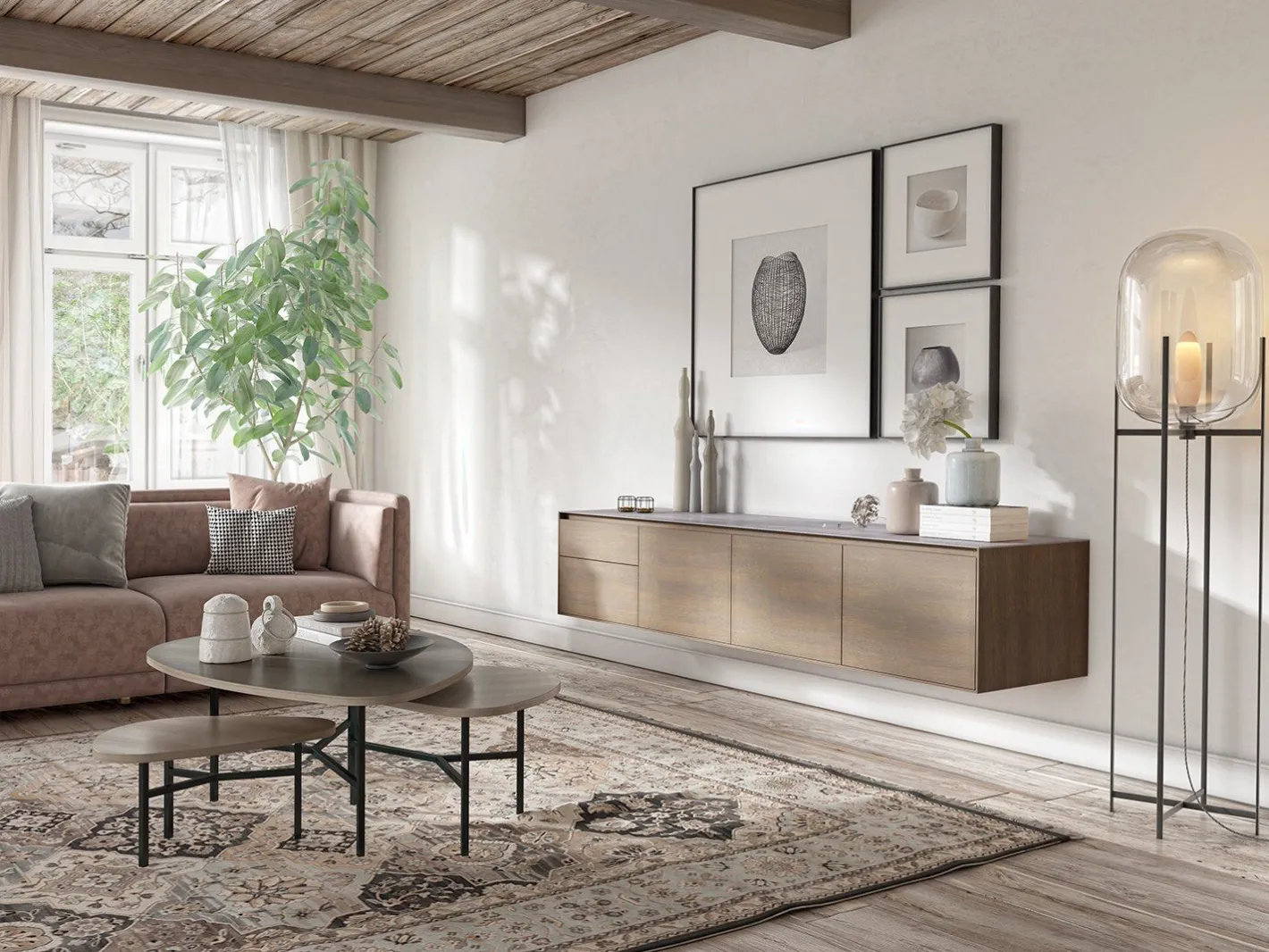 Outlet Crest Zen Tv-meubel Naturel