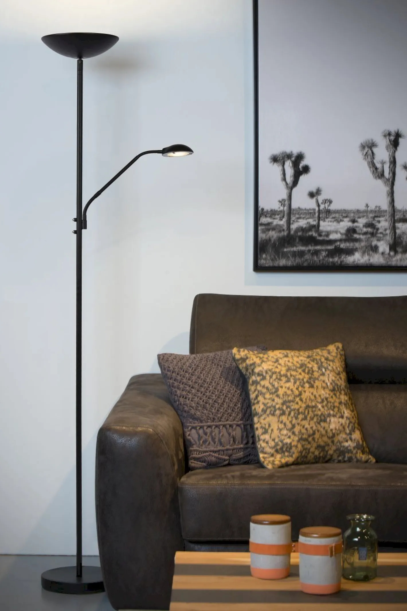 Online Lucide Zenith Vloerlamp Zwart