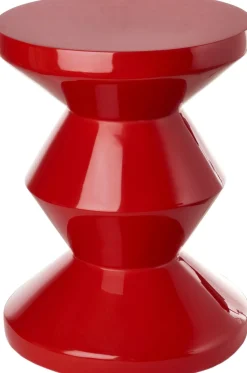 Outlet POLSPOTTEN Zig Zag Bijzettafel Rust Red