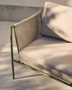 Hot Kave Home Zivia Outdoor 3-Zitsbank Groen, Beige
